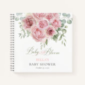 Meisje Baby in Bloom Baby shower Gasten Boek (Voorkant)