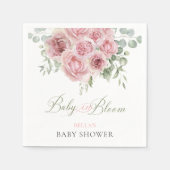 Meisje Baby in Bloom Baby shower servetten (Voorkant)