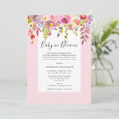 Meisje Baby in Bloom Baby Sprinkle Kaart (Staand voorkant)