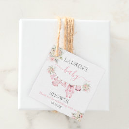 Meisje Baby Kleding Baby shower Bedankjes Labels