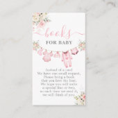 Meisje Baby Kleding Baby shower Boeken voor Baby Informatiekaartje (Voorkant)