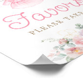 Meisje Baby Kleding Roze Clothesline Favorieten Te Poster (Hoek)