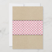 Meisje Baby Q dank u notitie gedicht / BBQ baby sh Kaart (Achterkant)