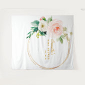 Meisje Baby Shower Achtergrond Fotohokje Wandkleed (Voorkant (horizontaal))