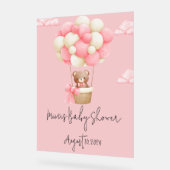 MEISJE BABY SHOWER ACRYL BORD (Hoek)