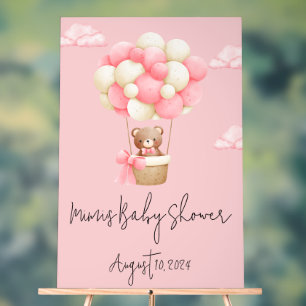 MEISJE BABY SHOWER ACRYL BORD