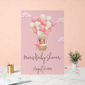 MEISJE BABY SHOWER ACRYL BORD (Huwelijk)