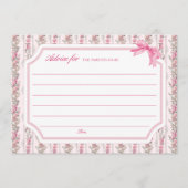 Meisje Baby shower advies voor de ouders te zijn (Voorkant)