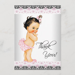 Meisje Baby Shower Bedankt
