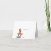 Meisje Baby shower - Bedankt (Achterkant)