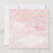 Meisje Baby shower Blush Pink Ribbon Coquette Bedankkaart (Achterkant)