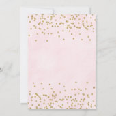 Meisje Baby shower Brunch Uitnodigingen (Achterkant)