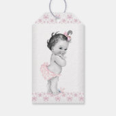 Meisje Baby Shower Cadeaulabel (Achterkant)