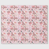 Meisje Baby Shower Cadeaupapier (Vlak)