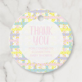 Meisje Baby shower Dank je Bedankjes Labels