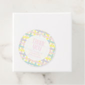 Meisje Baby shower Dank je Bedankjes Labels (In situ)