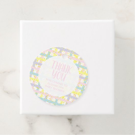 Meisje Baby shower Dank je Bedankjes Labels (In situ)