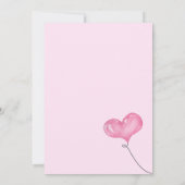 Meisje Baby shower door Mail Pink Elephant op Clou Kaart (Achterkant)