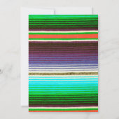 Meisje Baby shower Fiesta Uitnodiging (Achterkant)