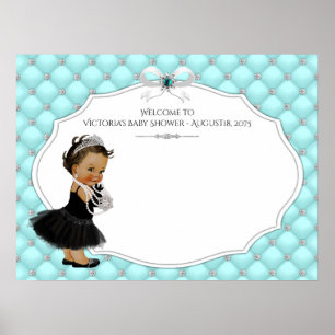 Meisje Baby Shower Gastboek Handtekening Poster