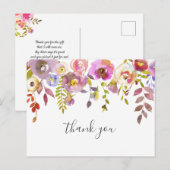 Meisje baby shower gedicht bedankt briefkaart (Voorkant / Achterkant)