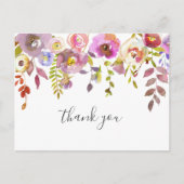 Meisje baby shower gedicht bedankt briefkaart (Voorkant)