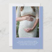 Meisje Baby shower Invitation met Elegant Gradient Kaart (Achterkant)