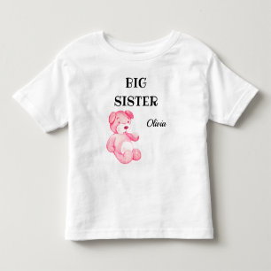 Meisje Baby Shower Kleding Cute Big Sister 2T tot  Kinder Shirts