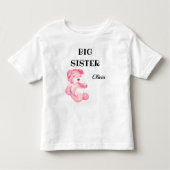 Meisje Baby shower Kleding Schattige Grote Zus 2T  Kinder Shirts (Voorkant)