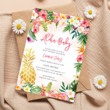 Meisje Baby Shower Luau