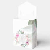 Meisje baby shower Olifant Elegant Bedankdoosjes (Geopend)