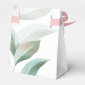 Meisje baby shower Olifant Elegant Bedankdoosjes (Achterkant)