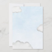 Meisje Baby shower per post Elephant Paars Kaart (Achterkant)