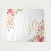 Meisje Baby Shower Photobooth Achtergrond Wandkleed (Voorkant (horizontaal))