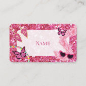 Meisje baby shower plaats kaart plaatskaartje (Voorkant)