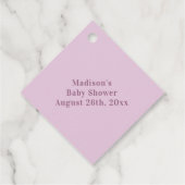 Meisje Baby shower Roze Baby Making Potion Bedankjes Labels (Achterkant)