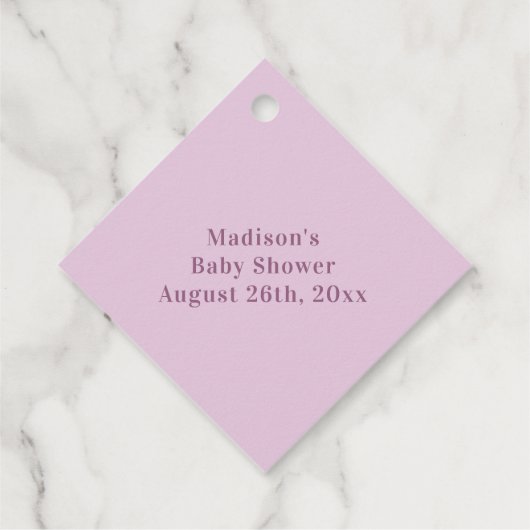 Meisje Baby shower Roze Baby Making Potion Bedankjes Labels (Achterkant)