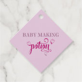 Meisje Baby shower Roze Baby Making Potion Bedankjes Labels (Voorkant)
