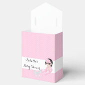 Meisje Baby shower Roze Polka Dots Schattige Baby  Bedankdoosjes (Geopend)