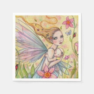 Meisje Baby Shower Servetten Moeder Baby Feeën