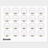 Meisje Baby shower Uil Sticker (Vel)