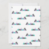 Meisje Baby shower Uitnodiging Avontuur Wachten (Achterkant)