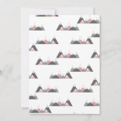 Meisje Baby shower Uitnodiging Avontuur Wachten (Achterkant)