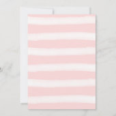 Meisje baby shower Uitnodiging Forest Rabbit Bunny (Achterkant)