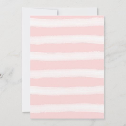 Meisje baby shower Uitnodiging Forest Rabbit Bunny (Achterkant)