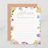 Meisje Baby shower Zoet als kan Bee Advies Kaart (Voorkant / Achterkant)