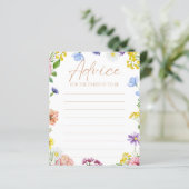 Meisje Baby shower Zoet als kan Bee Advies Kaart (Staand voorkant)