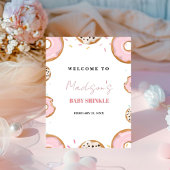Meisje Baby Sprinkle Baby shower Welkomstbord Reclamebord Met Voetstuk