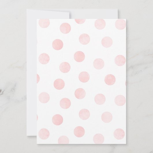 Meisje Babykleding Baby shower Uitnodiging Een lie (Achterkant)