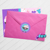 Meisje Babypop Cirkelronde Stickers